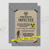 Uitbraak Zombie Uitnodiging door Halloween geïnfec (Voorkant / Achterkant)