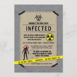Uitbraak Zombie Uitnodiging door Halloween geïnfec