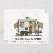 Uitbreidbare hybride aanhangwagen briefkaart (Voorkant / Achterkant)