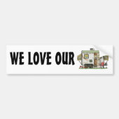 Uitbreidbare hybride aanhangwagen bumpersticker (Voorkant)