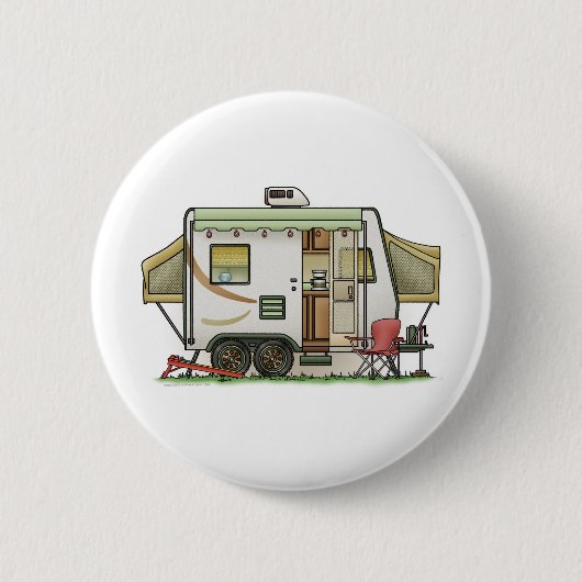 Uitbreidbare hybride aanhangwagen ronde button 5,7 cm (Voorkant)