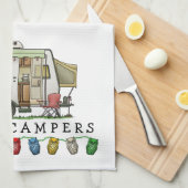 Uitbreidbare hybride aanhangwagen theedoek (Quarter Fold)