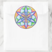 Uitbreidende Bloemmacht Ronde Sticker (Tas)