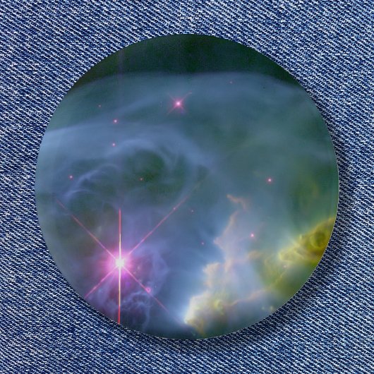 Uitbreidende Bubbel Hemelruimte Foto Ronde Button 5,7 Cm