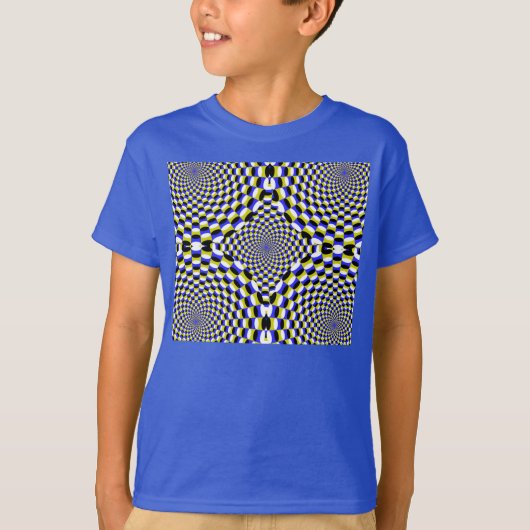 Uitbreidende optische illusie t-shirt (Voorkant)