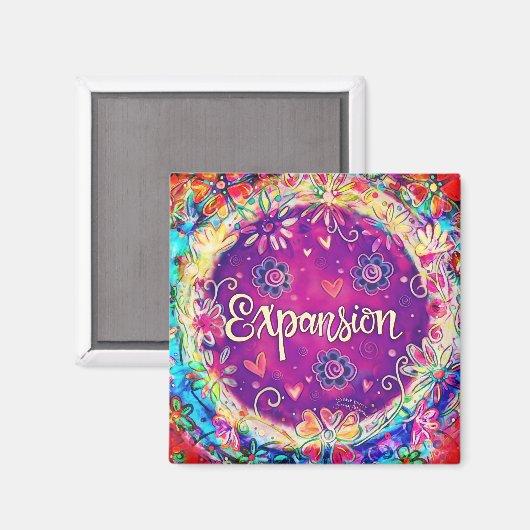 Uitbreiding  Fun Floral Moderne Inspirivity Magneet (Voorkant / Achterkant)