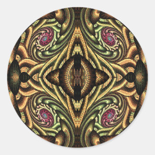 Uitbreiding Kleurrijk Psychedelisch Ronde Sticker