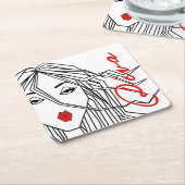 Uitbreiding van een va kartonnen onderzetters (Schuin)