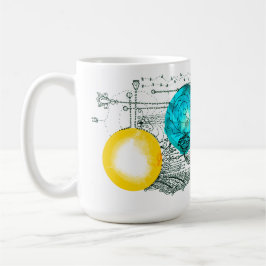 Uitbreiding van het universum houdt oneindige belo koffiemok