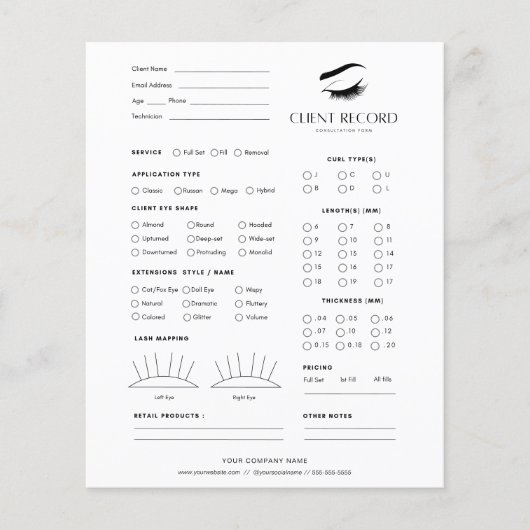 Uitbreiding wimper voor clientrecord // Overleg Flyer (Voorkant)