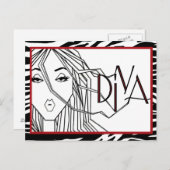 "Uitbreidingen van DIVAtude-briefkaarten" Briefkaart (Voorkant / Achterkant)