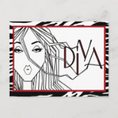 "Uitbreidingen van DIVAtude-briefkaarten" Briefkaart (Voorkant)