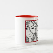 "Uitbreidingen van DIVAtude-Mokken" Tweekleurige Koffiemok (Center)