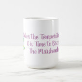 Uitbreken van de Marshmallows - Winterthermometer Koffiemok (Center)