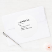 UITBUITING RONDE STICKER (Envelop)