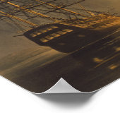 Uitbuiting van de USS-stoombevloeiing Missouri Poster (Hoek)