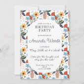 Uitbundige Blossom Jubilee Verjaardag Kaart (Voorkant)