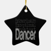 Uitbundige Danser Keramisch Ornament (Achterkant)