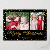 Uitbundige Kerst Kaart Kerstkaart Foliekaart (Voorkant)