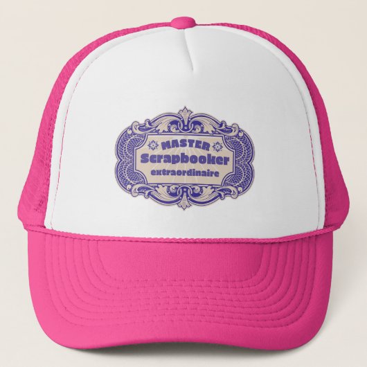 “Uitbundige Scrapbook-koning” Trucker Pet (Voorkant)