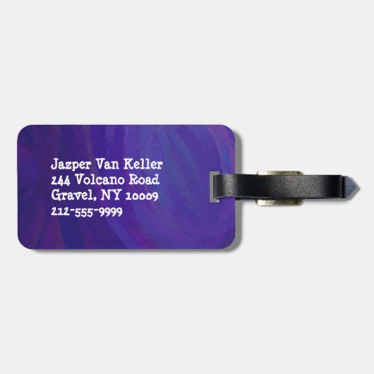 Uitchecken bibliotheek bagagelabel (Achterkant horizontaal)