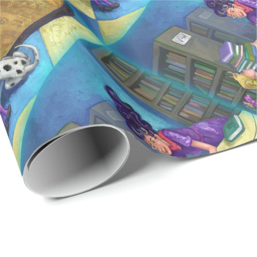 Uitchecken bibliotheek cadeaupapier (Rol Hoek)