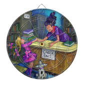 Uitchecken bibliotheek dartbord (Voorkant)