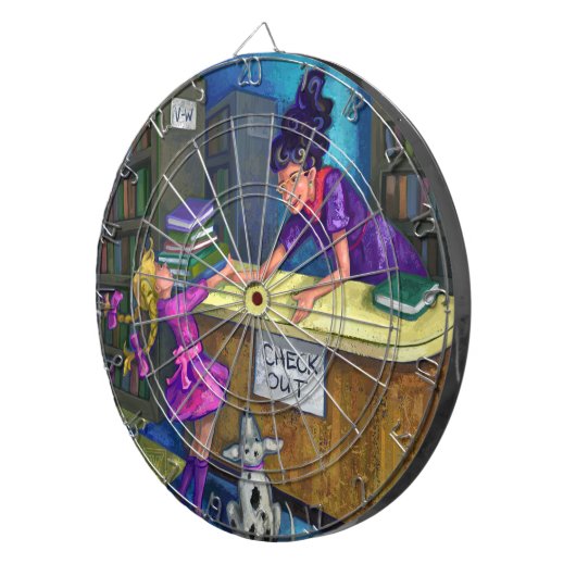 Uitchecken bibliotheek dartbord (Voorkant Rechts)