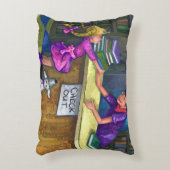 Uitchecken bibliotheek decoratief kussen (Voorkant(Verticaal))