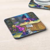 Uitchecken bibliotheek drankjes onderzetter (Linkerzijde)