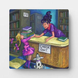 Uitchecken bibliotheek fotoplaat