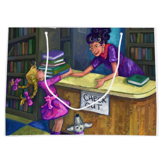 Uitchecken bibliotheek groot cadeauzakje (Voorkant)