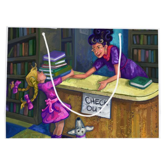 Uitchecken bibliotheek groot cadeauzakje (Achterkant)