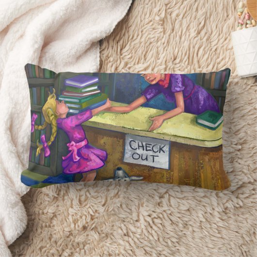 Uitchecken bibliotheek kussen (Deken)