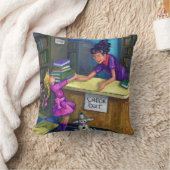 Uitchecken bibliotheek kussen (Deken)