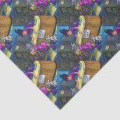 Uitchecken bibliotheek tissuepapier (Detail)