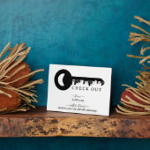 Uitchecken Time Sign Fotoplaat (Zijkant)