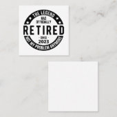 uitchecken vierkante visitekaartje (Voorkant / Achterkant)