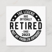 uitchecken vierkante visitekaartje (Voorkant)