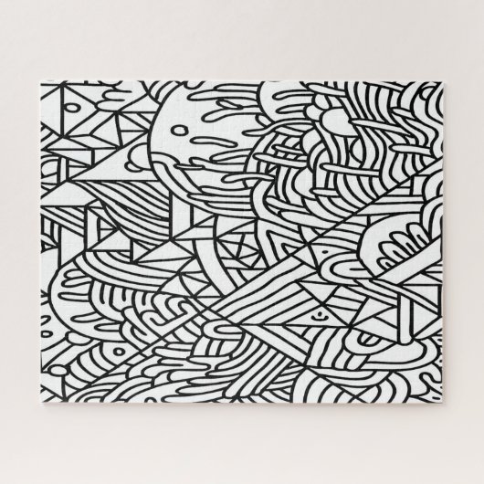 Uitdagend, Abstract volwassene Legpuzzel (Horizontaal)