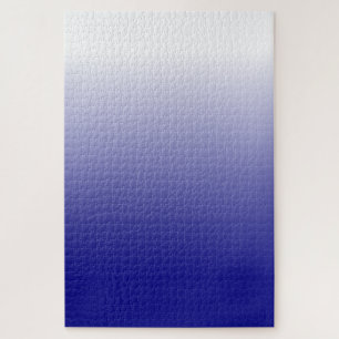 Uitdagend wit tot marineblauw (of diy) verloop legpuzzel