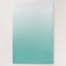 Uitdagende Blauwgroen gradiënt Ombre Legpuzzel