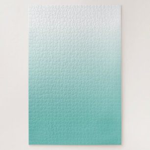 Uitdagende Blauwgroen gradiënt Ombre Legpuzzel