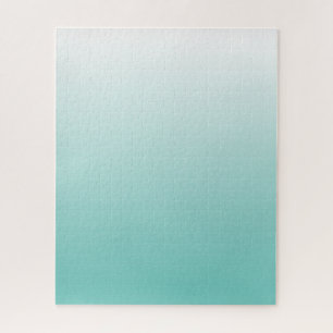 Uitdagende Blauwgroen gradiënt Ombre Legpuzzel