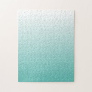 Uitdagende Blauwgroen gradiënt Ombre Legpuzzel