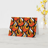 Uitdagende Fire Graphic Herhaling Kaart (Gele Bloem)