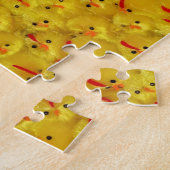 Uitdagende Gele Pasen Kuikens Legpuzzel (Zijkant)