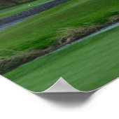 Uitdagende Golfcursus Poster (Hoek)
