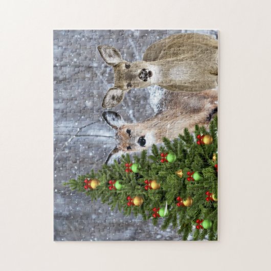 Uitdagende kerstfeestdag legpuzzel (Verticaal)