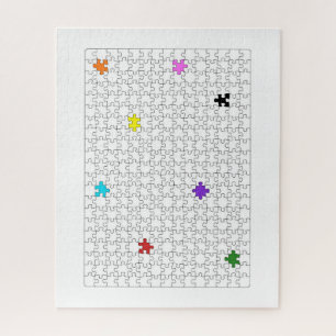Uitdagende kleurrijke stukken abstract Legpuzzel